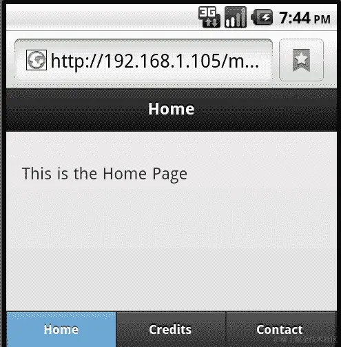 Persisting navigation bar footers across multiple pages