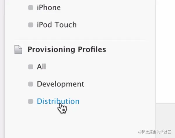 点击“Distribution”