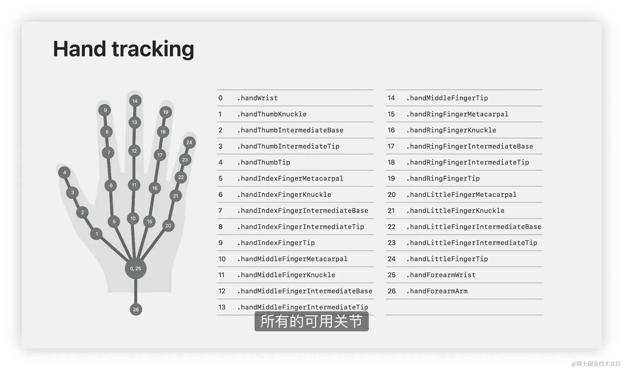 WWDC2023 - 正式 SDK 中已经去掉了所有 hand 字符