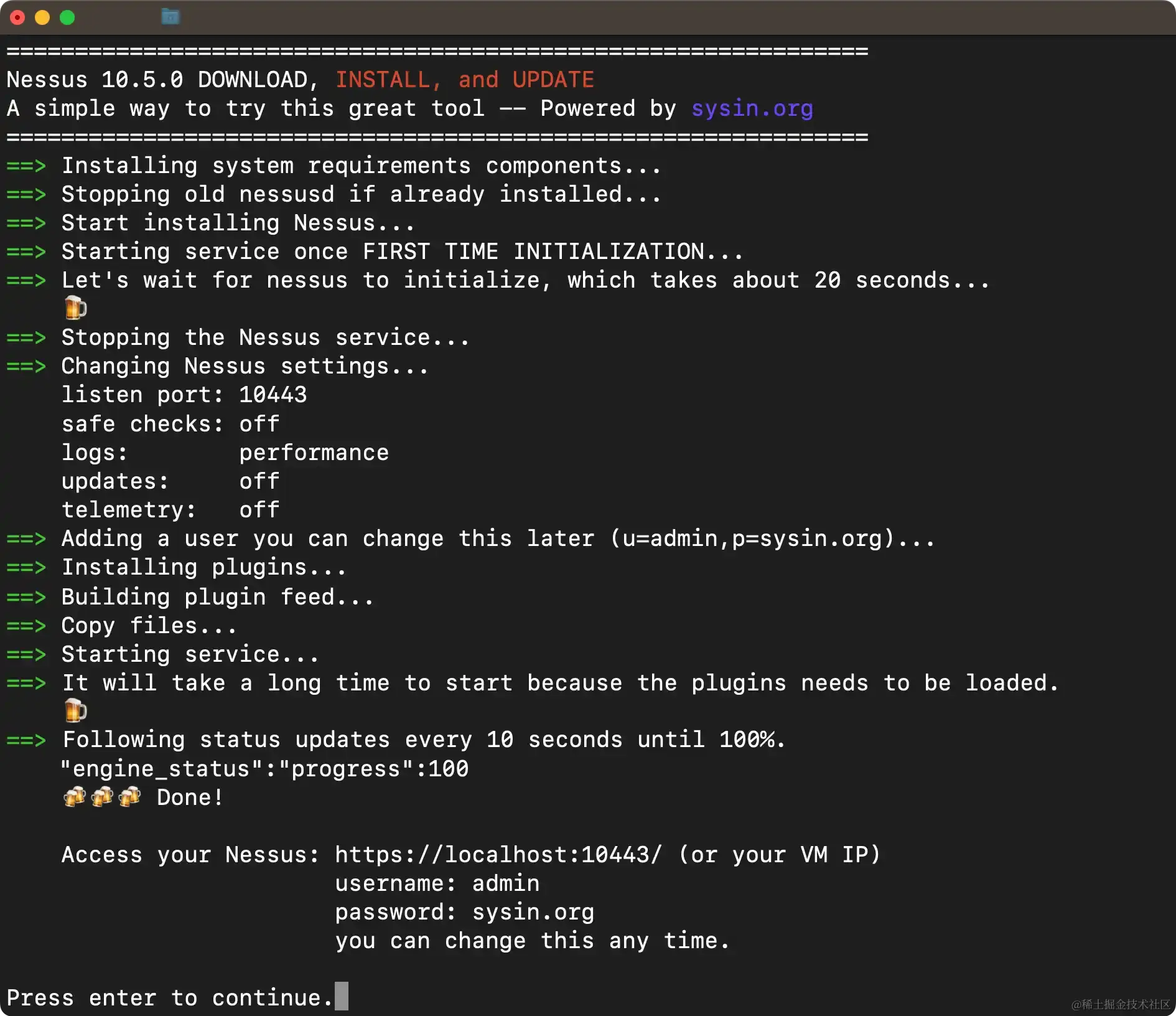 nessus-10-auto-install