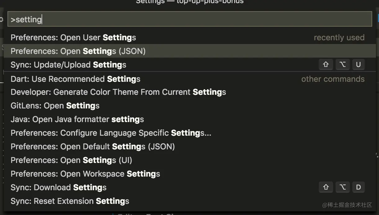 how to open settings.json