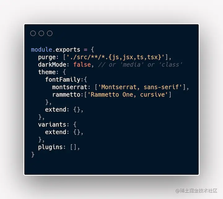 Gatsby and Tailwind CSS Config File Example