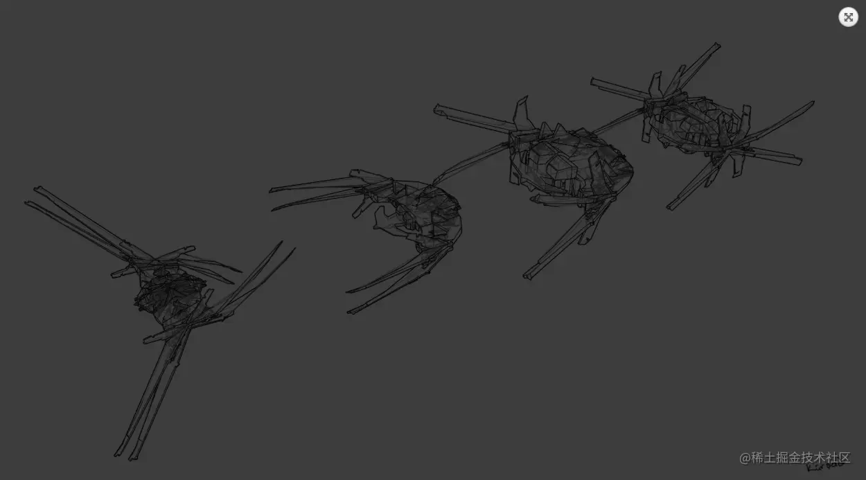 敌方战舰外观几何形状设计-Renderbus云渲染农场