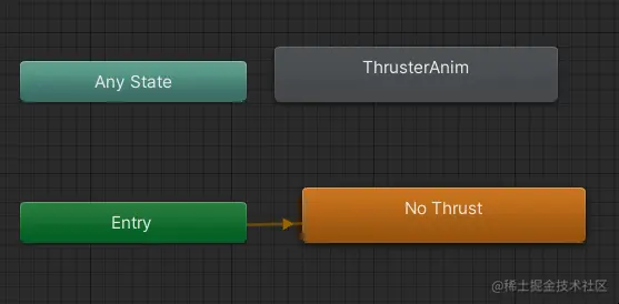 着陆器推进器动画状态连接