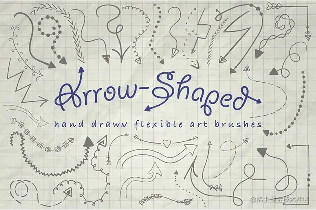 arrow dotted brush