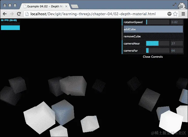 THREE.MeshDepthMaterial