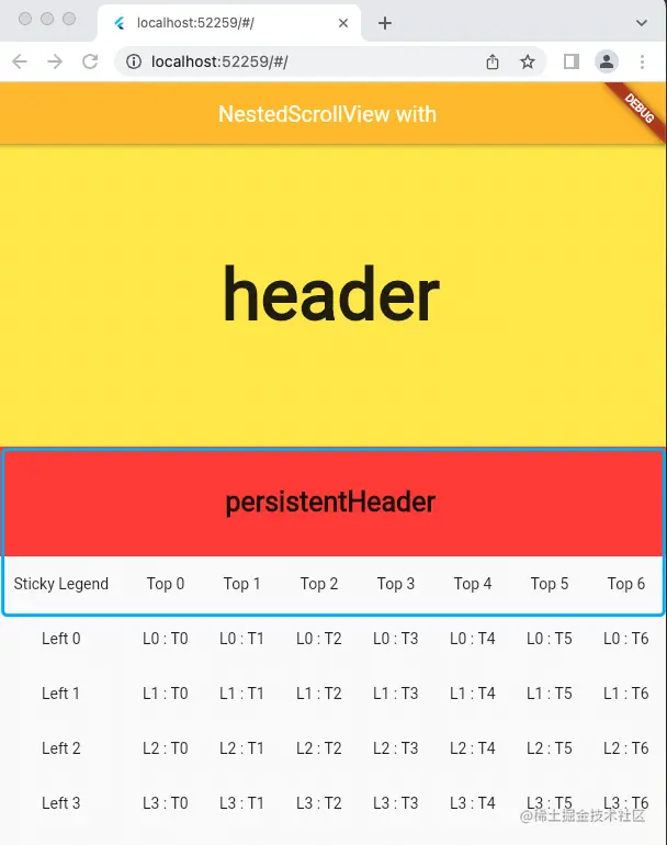 Flutter 可冻结的侧滑表格 Sticky-headers-table 结合 NestedScrollView 吸顶悬浮的使用实践 - 掘金