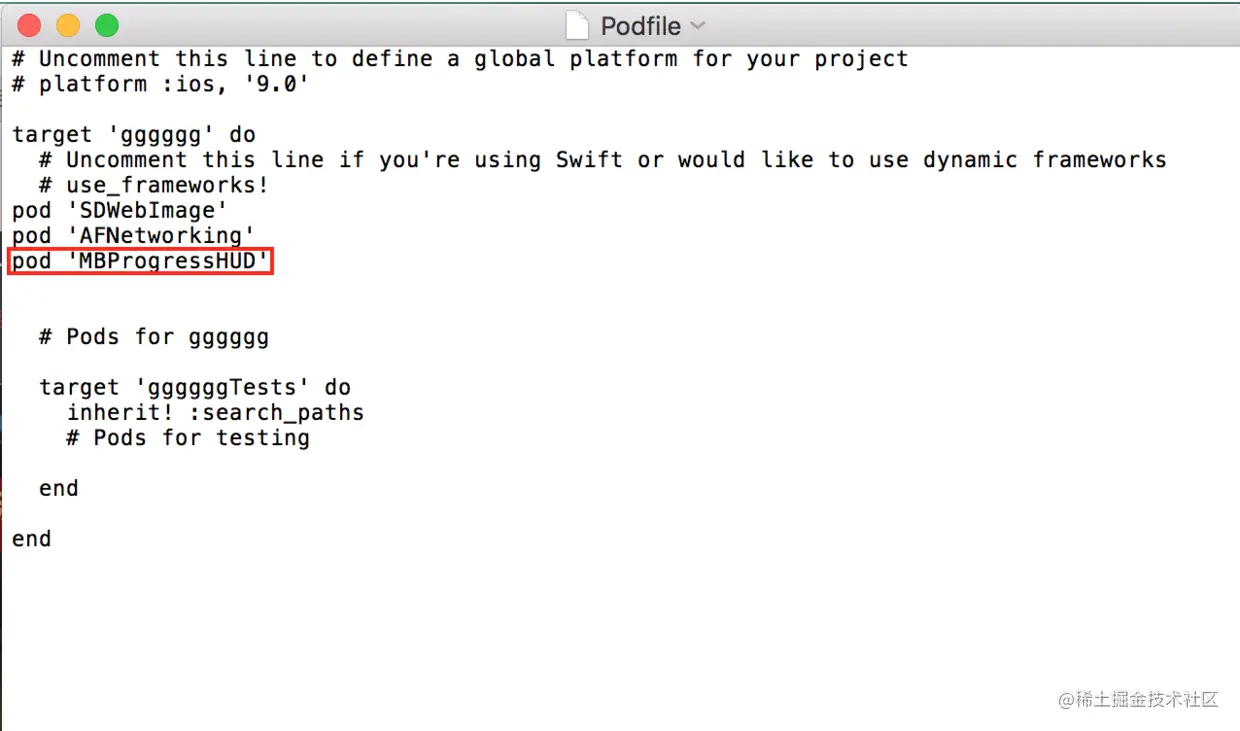 多添加一个 “MBProgressHUD”