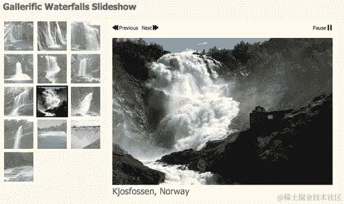 行动时间——创建一个 Galleriffic 幻灯片秀