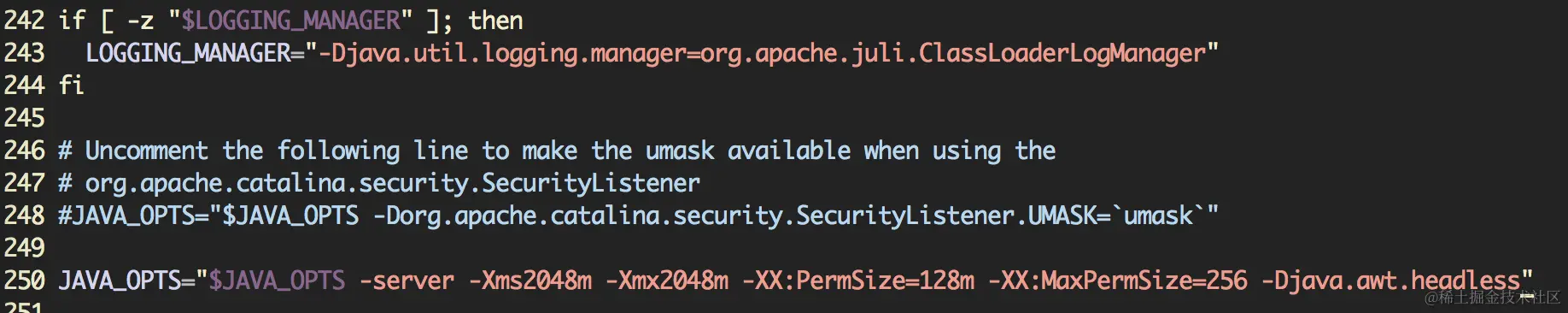 JAVA_OPTS参数设置