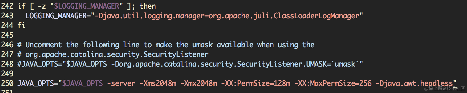 JAVA_OPTS参数设置