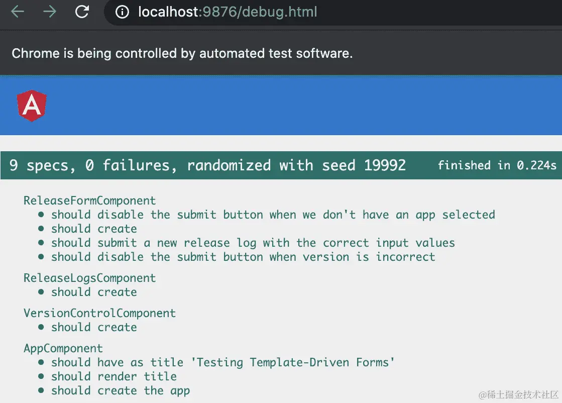 图 8.9 - 针对该配方的所有测试都通过