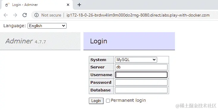 图 7.3：连接到服务