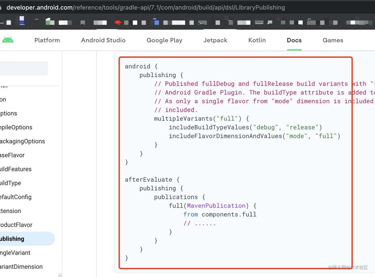 android developer gradle-api-7.1 LibraryPublishing