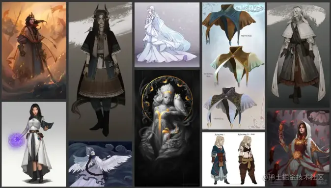 角色服装设计参考 - 瑞云渲染