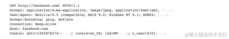 浏览器向服务发起HTTP请求