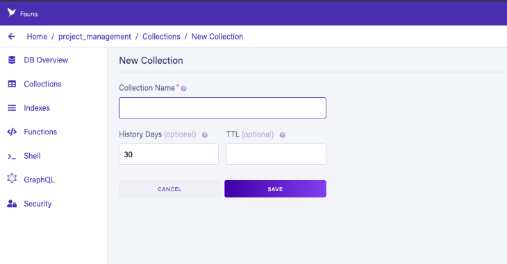New Collection Dashboard