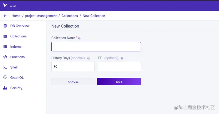 New Collection Dashboard