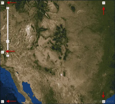 地图导航小部件和工具栏