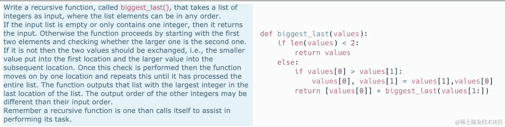 图 6.3：CS2 考试中的一个问题（左）和 Codex 的回应（来源“我的 AI 想知道这会不会出现在考试中：测试 OpenAI 的 Codex 对 CS2 编程练习的影响”詹姆斯·芬尼-安斯利等人，2023 年）。
