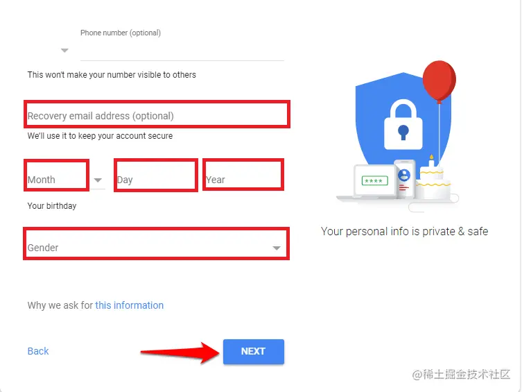 Gmail Sign Up new account