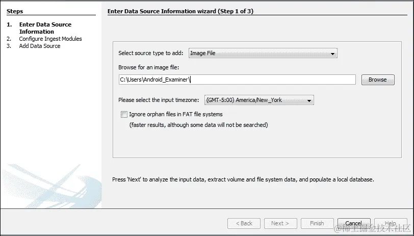 在 Autopsy 中创建案例
