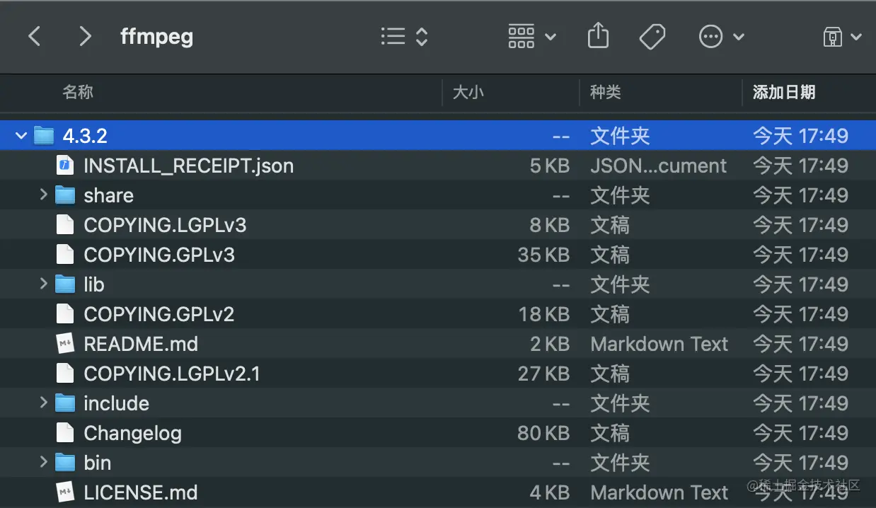 FFmpeg的目录结构