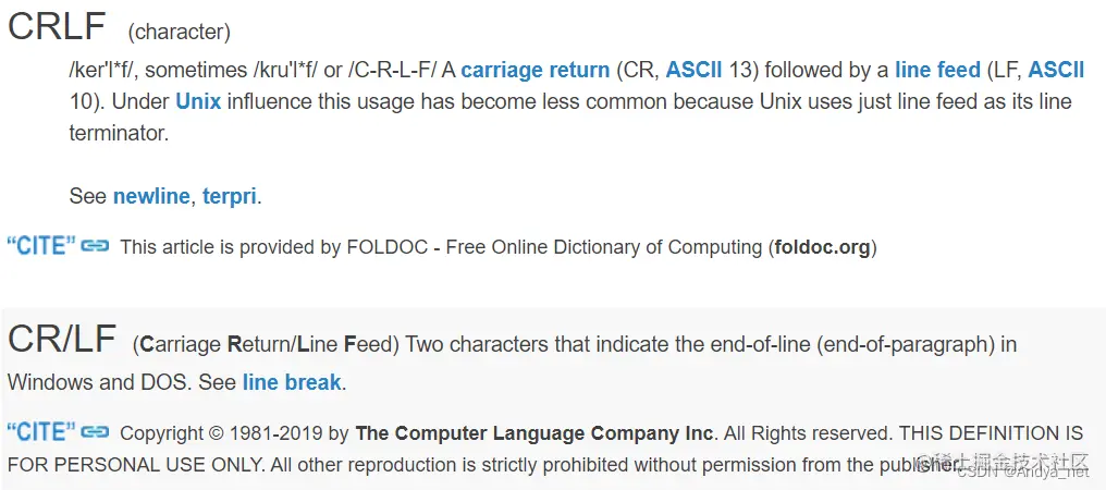 维基百科CRLF
