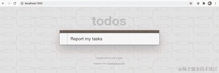 图 9.22–输入一个示例 ToDo 项目