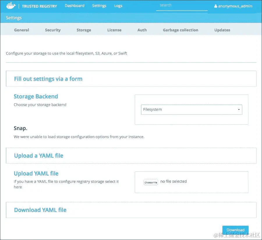 保护 Docker Trusted Registry