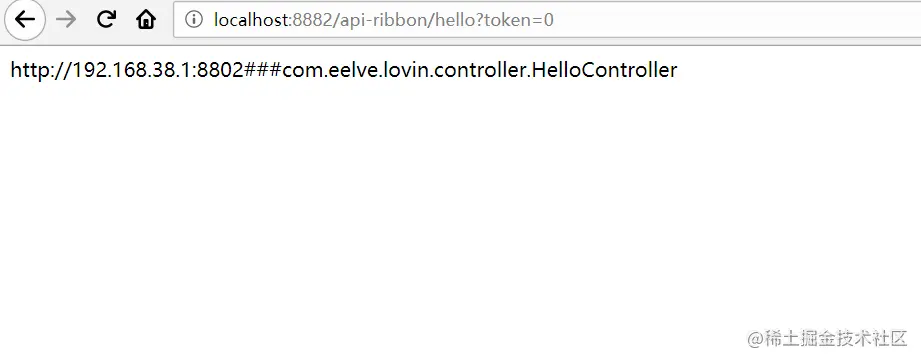 zuul网关转发结果