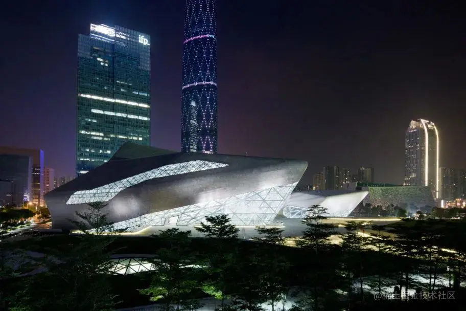 广州歌剧院 - 瑞云渲染