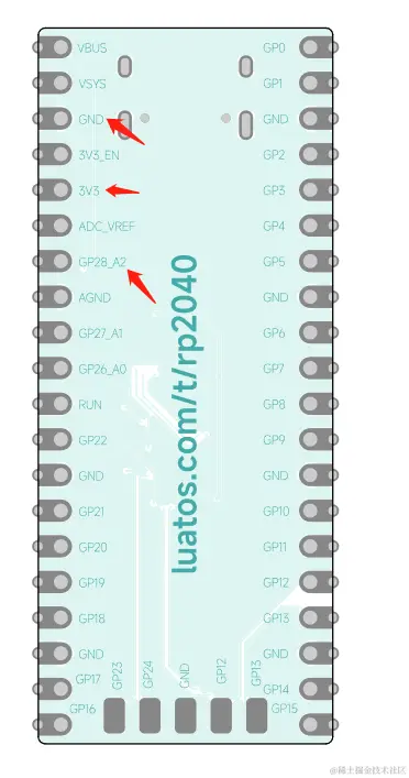 rp2040开发板引脚图
