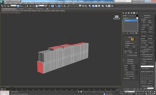 3D 工作室最大建模教程未来派螺栓枪