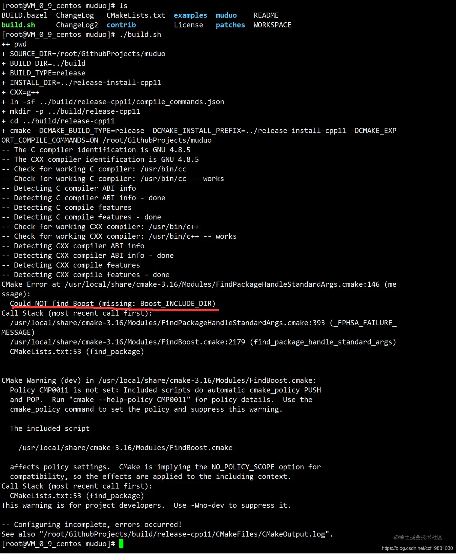 Could not find Boost