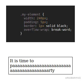 overflow wrap breakword demonstration