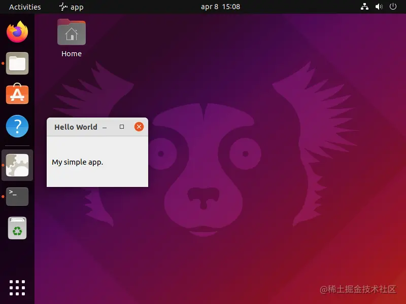 Window with icon missing