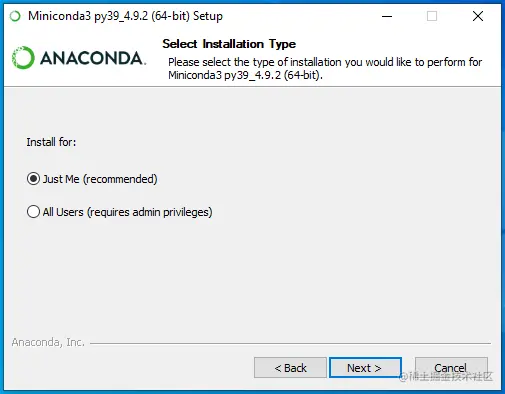 conda install scope (W10)