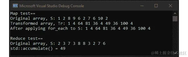 图 4.23：映射和减少数组