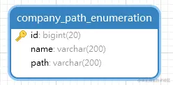 company_path_enumeration表结构