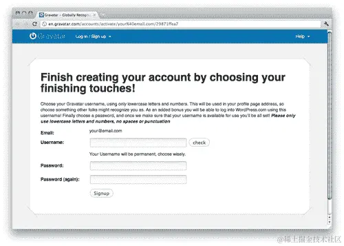 测试我们的 Gravatars