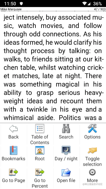Cool Reader Android app
