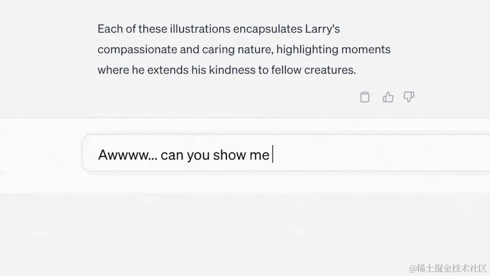 在ChatGPT中使用DALL·E 3直接生成图像（图源：OpenAI官网）