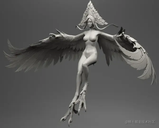 角色翅膀模型设置 - 瑞云渲染