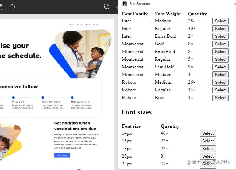 The FontScanner Figma plugin