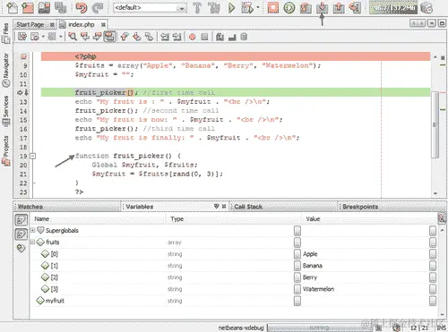 进行操作的时间 — 运行调试会话