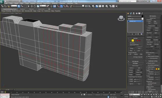 3D 工作室最大建模教程未来派螺栓枪