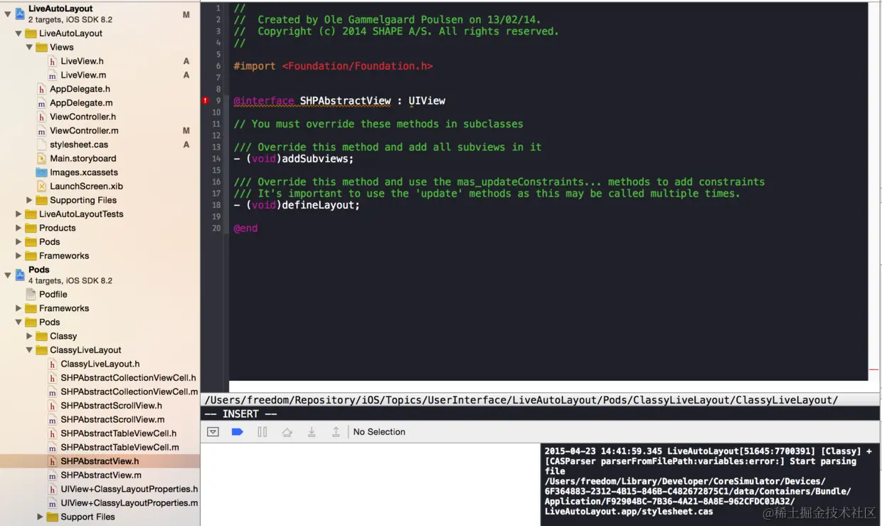 SHPAbstractView Compile error.png