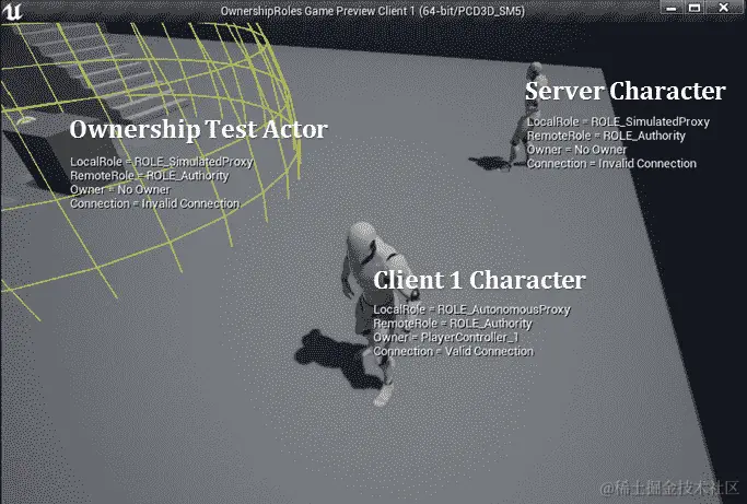 图 16.10：客户端 1 窗口