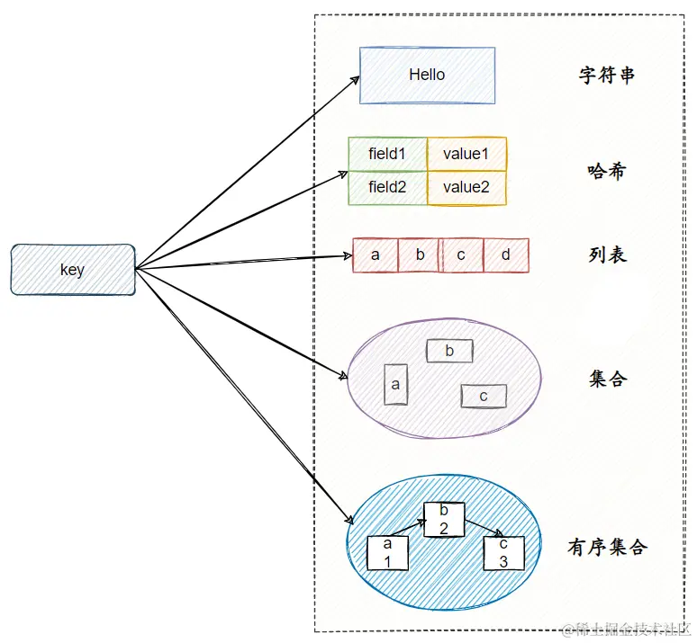 支持的数据结构